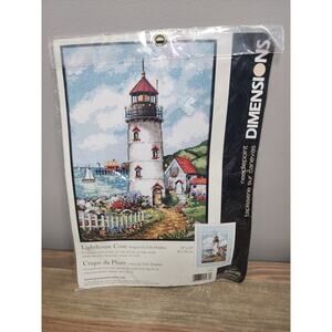 Dimensions Lighthouse Cove Needlepoint Kit Edie Hopkins NEW 2436 Sea Beach 14x18